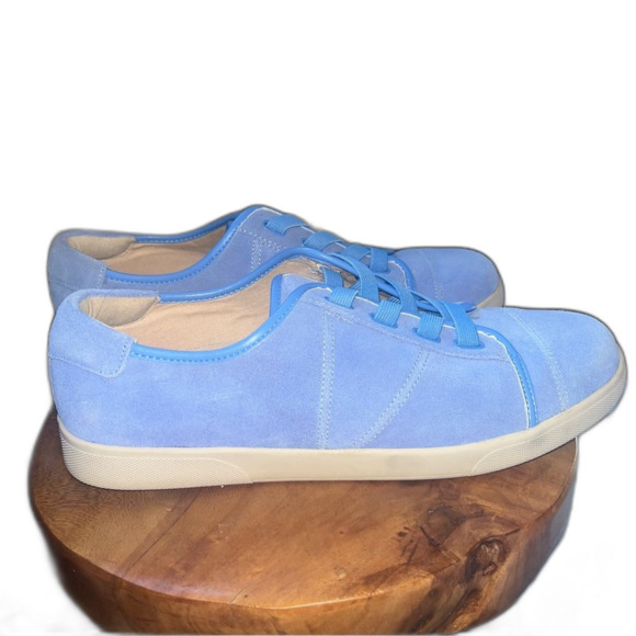 Vionic Blue Suede Sneakers Womens 9 - Picture 1 of 6
